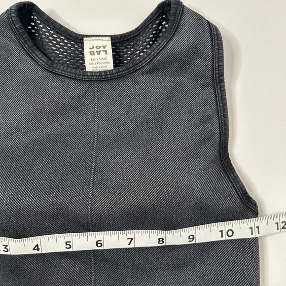 Joy Lab Women's XS Black ContourFlex Cropped Tank Top Athletic Activewear NWT - Picture 6 of 10